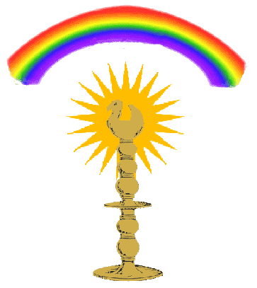 Yezidi sanjak depicting the cosmic bird atop the sky-pole or axis mundi